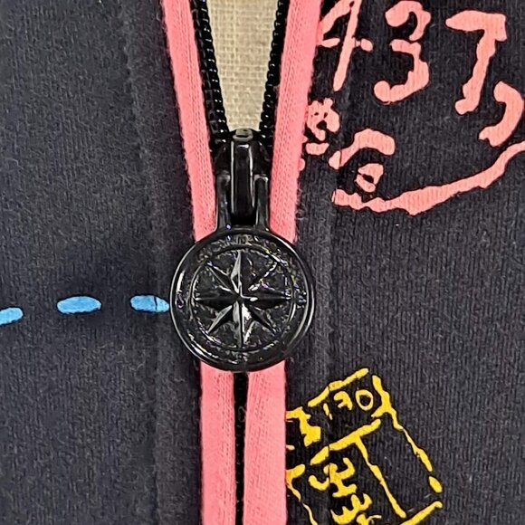 Koret Size Medium 80s Vintage Black Vacation/Travel Zip Jacket Pockets EUC - Picture 2 of 8